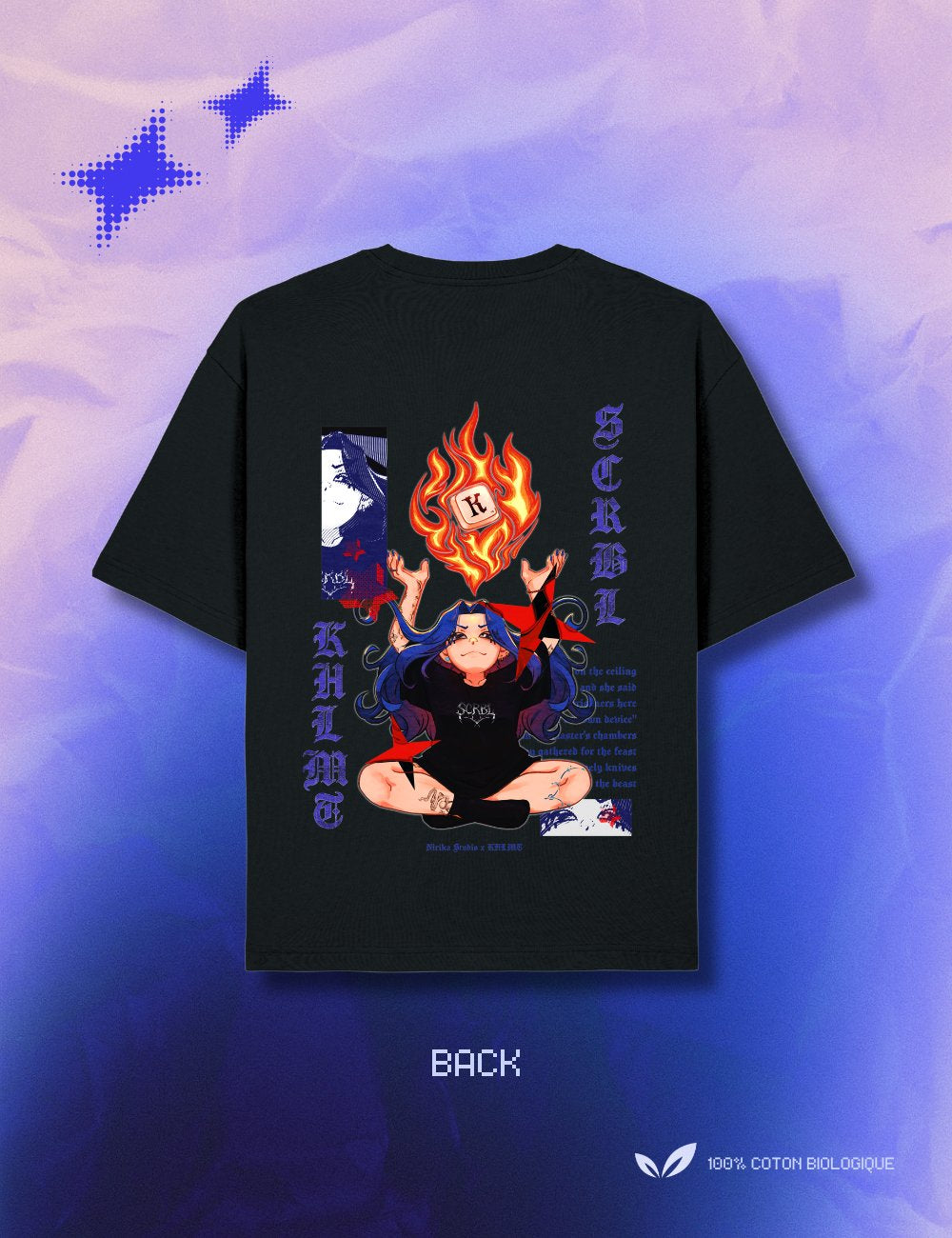 T-Shirt Flamme oversize mixte