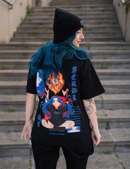 T-Shirt Flamme oversize mixte