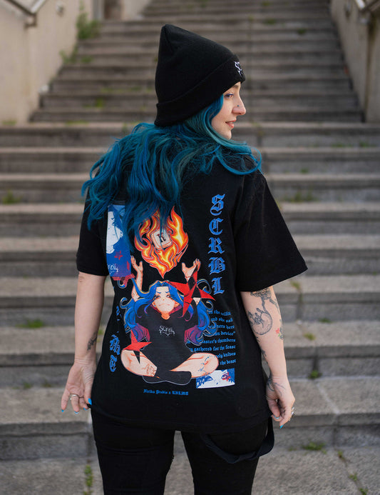 T-Shirt Flamme oversize mixte