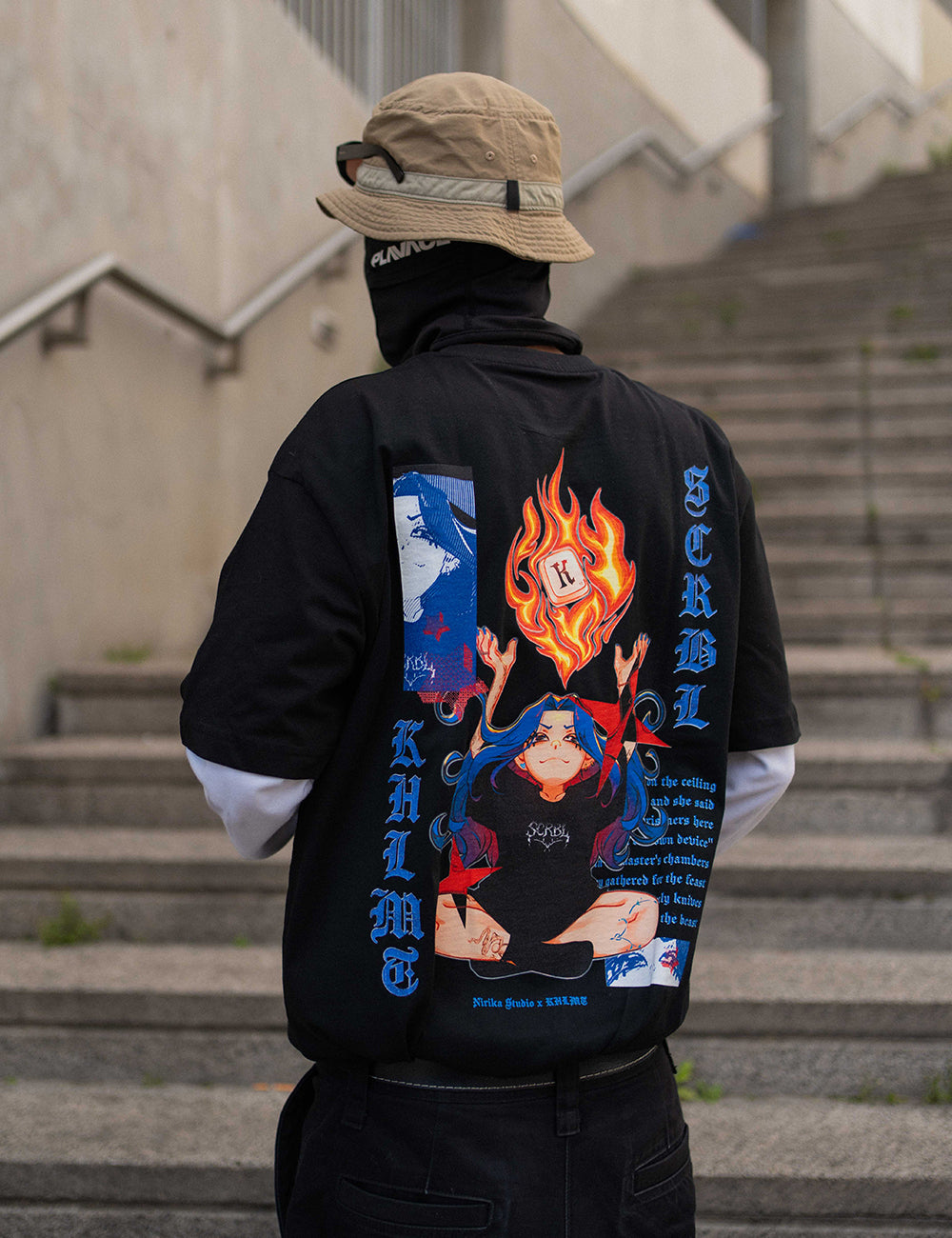 T-Shirt Flamme oversize mixte