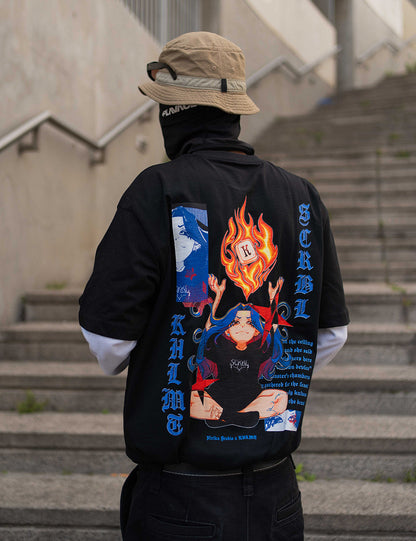 T-Shirt Flamme oversize mixte