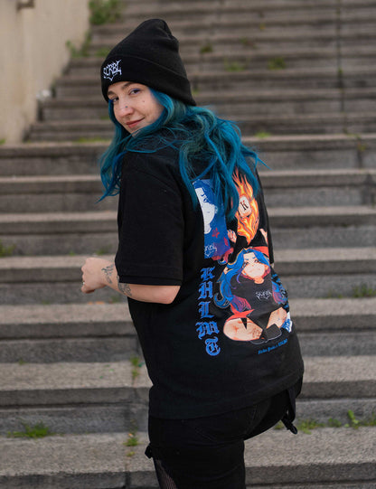 T-Shirt Flamme oversize mixte
