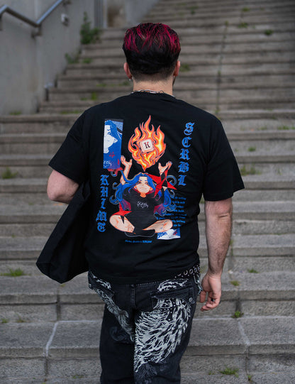 T-Shirt Flamme oversize mixte