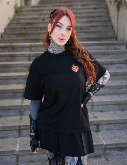 T-Shirt Flamme oversize mixte