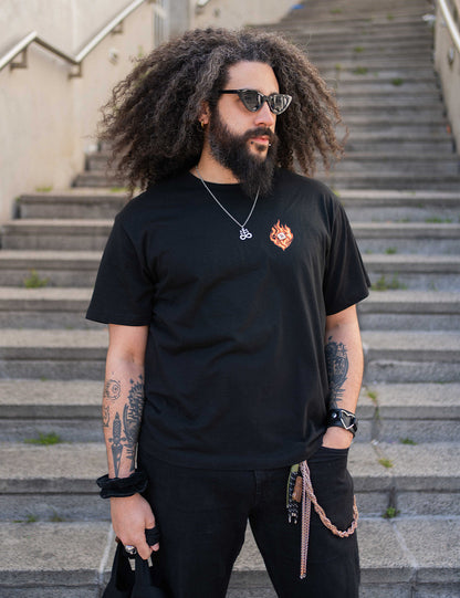 T-Shirt Flamme oversize mixte
