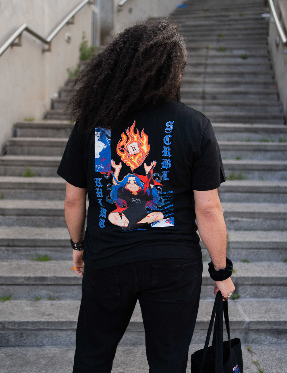 T-Shirt Flamme oversize mixte