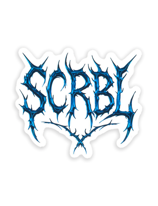 Sticker SCRBL Bleu