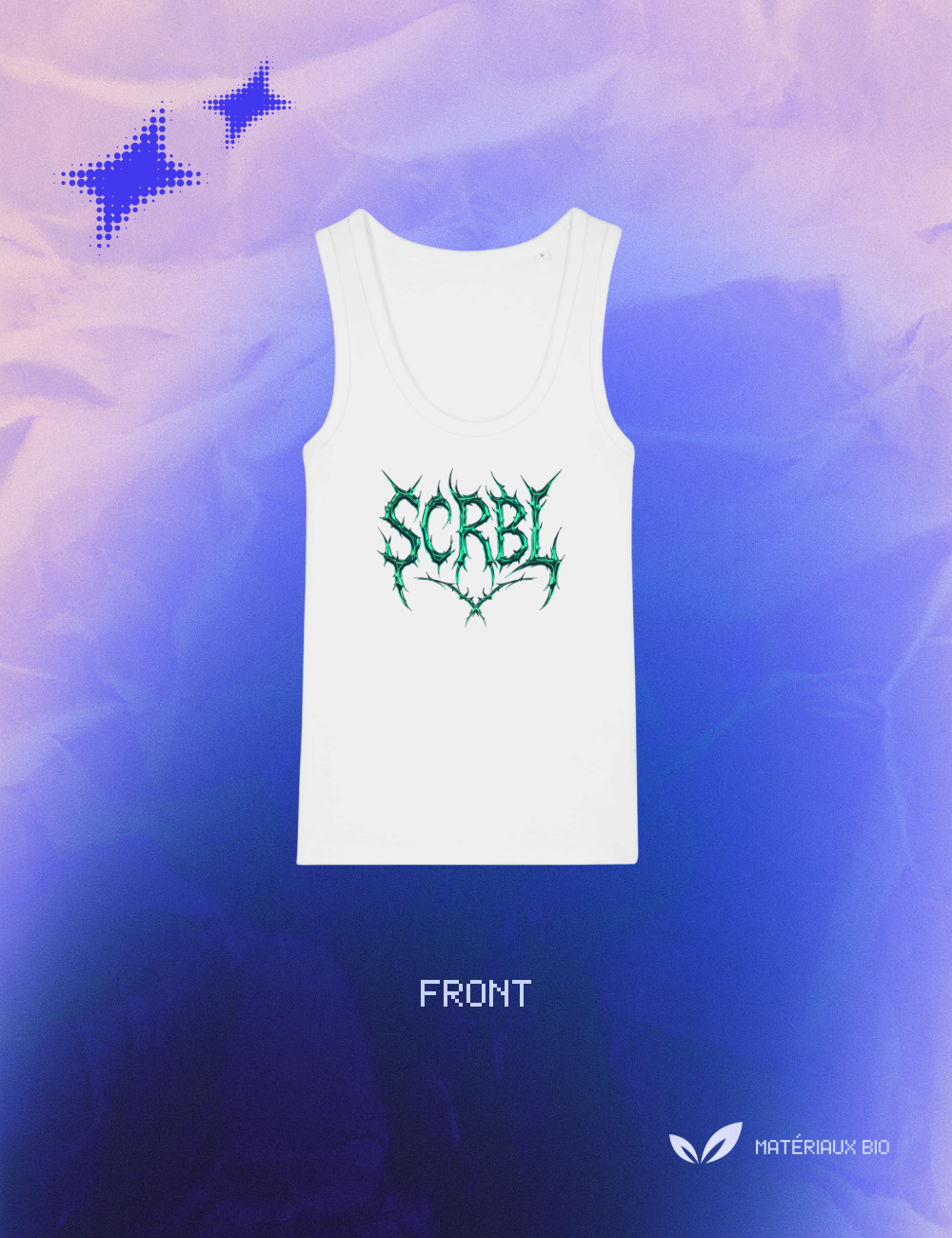 DAMEN-TANKTOP SCRBL GRÜN