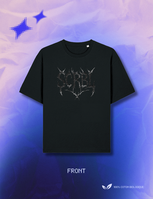 T-SHIRT SCRBL NOIR