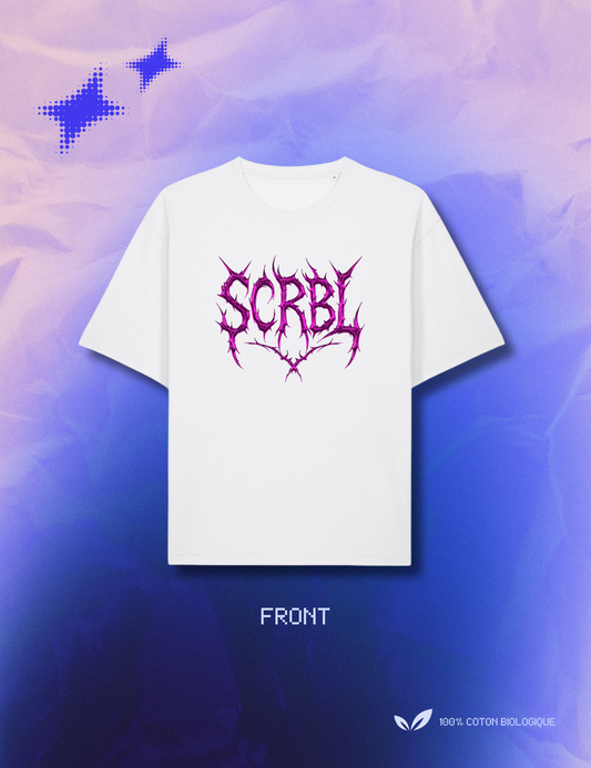T-SHIRT SCRBL ROSE